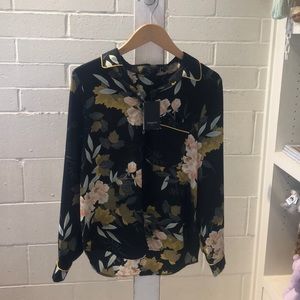 French Paris Floral Cetena Top / Size L / NEW!